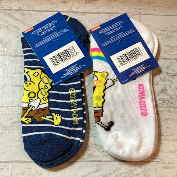 SpongeBob Squarepants No-Shows Socks & Wooden Pencils Gift Set - Picture 6 of 8